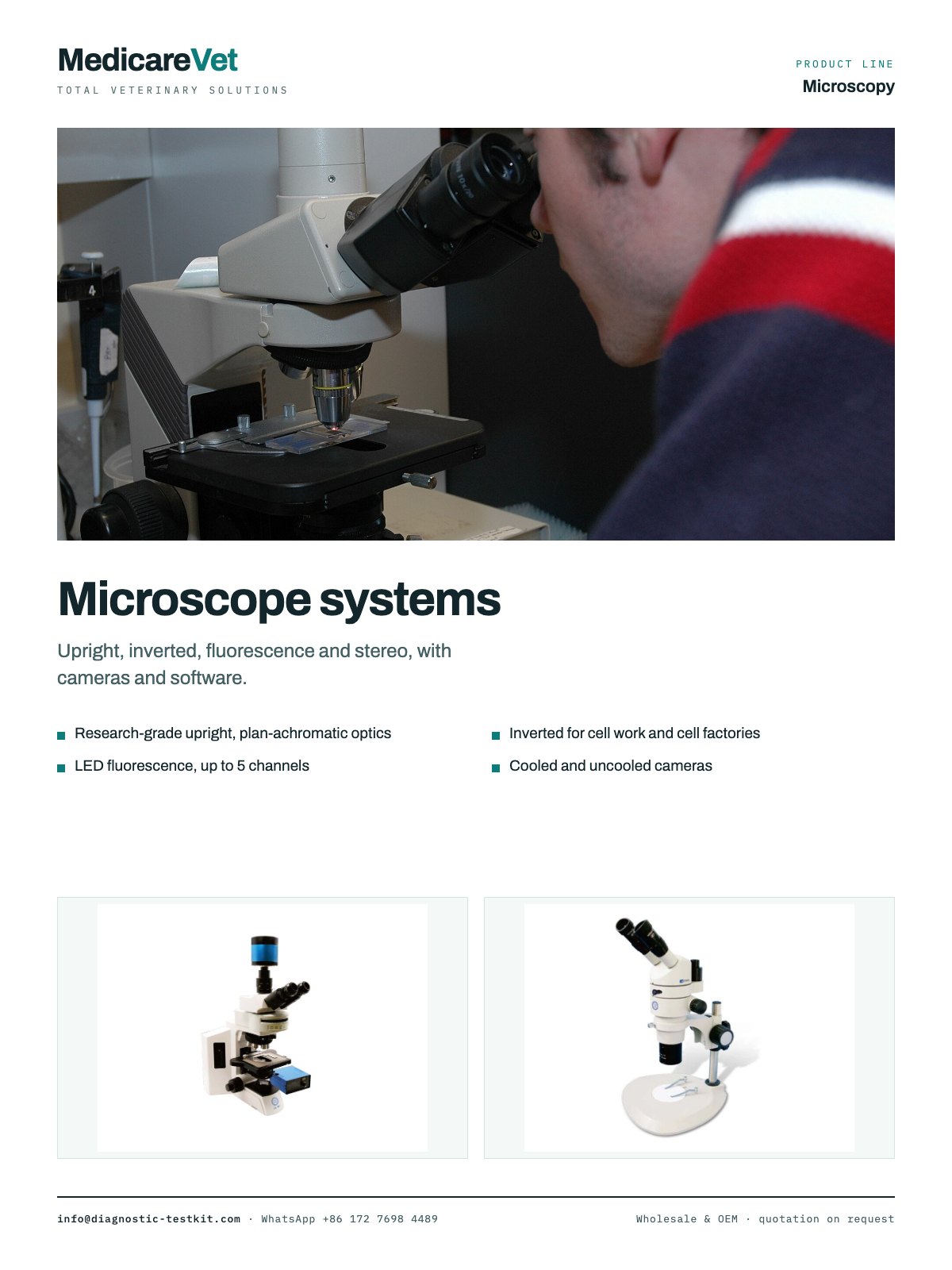 Affiche de microscopie